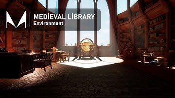 Medieval Library Enviorement | Unreal Engine 5 | Game Ready Assets