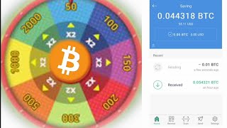 New app earn free bitcoin unlimited spin wheel screenshot 5