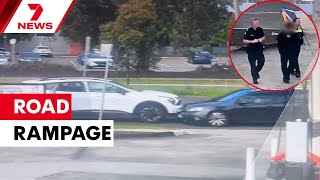Road Rage Showdown In Broad Daylight, Outside A Police Station 7News
