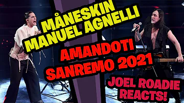 Måneskin, Manuel Agnelli - Amandoti (Sanremo 2021) - Roadie Reaction