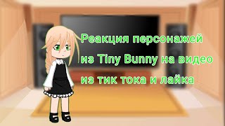 Реакция персонажей из Tiny Bunny на видео из тик тока и лайка