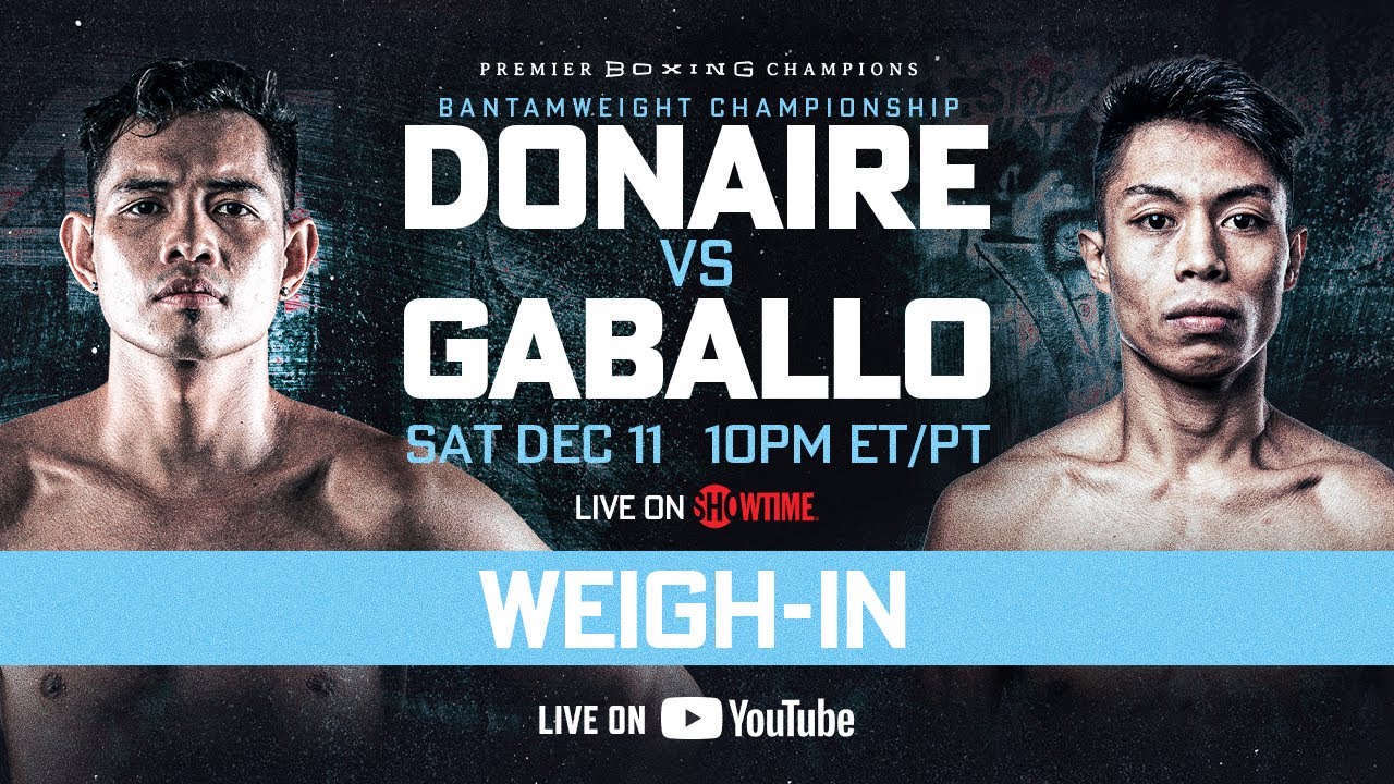 Donaire vs Gaballo OFFICIAL WEIGH-IN Watch Live