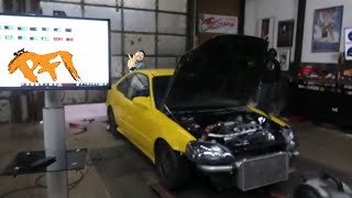 Turbo D series Head Gasket Fail! Part 1 MotionAutoTv dyno