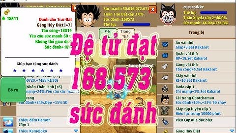 Ngoc Rong Online: Tầm cao mới cho nick set kakarot găng hủy diệt cấp 7 _+ 6sao pha lê