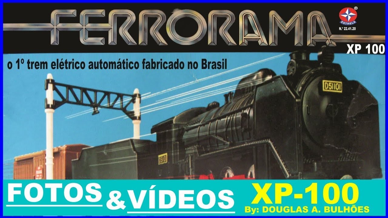 Brinquedo Trem Ferrorama Elétrico Xp 100 Estrela Original