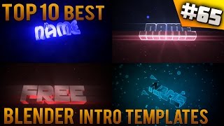 TOP 10 BEST Blender intro templates #65 (Free download)