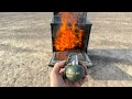 What happens if you throw a grenade in a fire