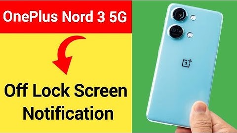 OnePlus Nord 3 5G me lock screen notification kaise band kare, how to Off lock screen notification
