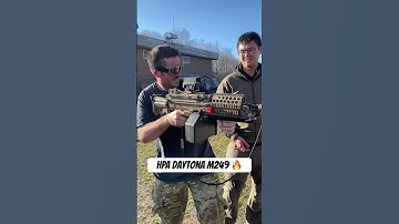 HPA Daytona M249 LMG 🔥 #airsoft #hpa #daytona #lmg #recoil #foryou #shorts #ottawa #fpsairsoftclub
