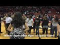 Pacific hosts “Military Appreciation Night” at Spanos Center