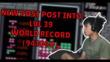FIRST EVER 900K POST KILLSCREEN INTO 39 in NES Tetris (World Record)