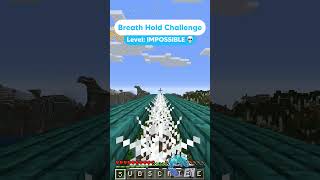 Hold Your Breath Challenge! #Minecraft