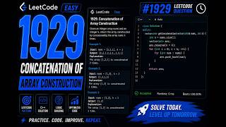 1929. Concatenation of Array | Leetcode Problem Solving CPP