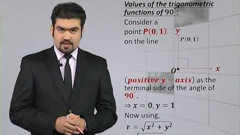 Math - Fsc Part 1 Chapter 9 Trigonometric Values Of Quadrantal Angles- Math