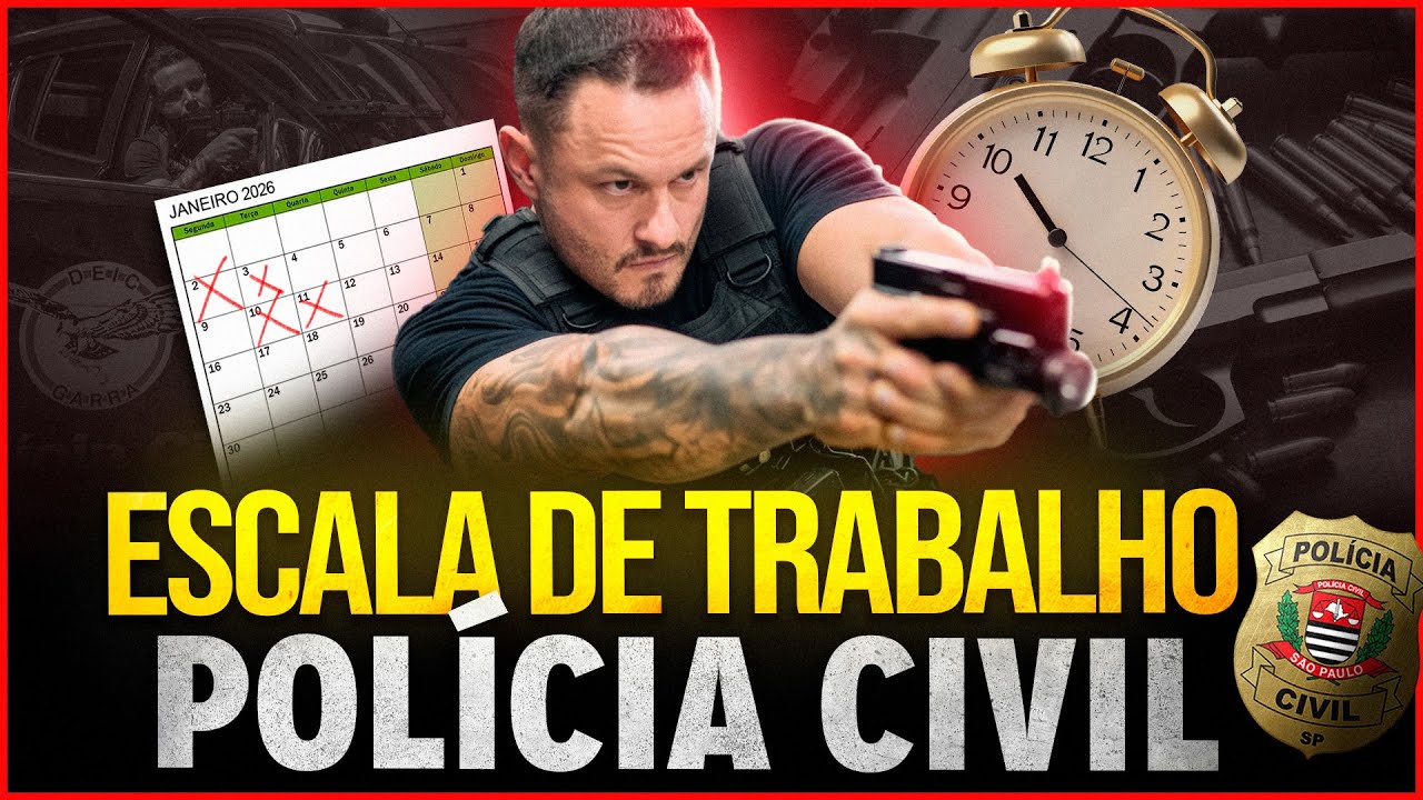 COMO É A ESCALA DE TRABALHO NA POLÍCIA CIVIL SP 2026
