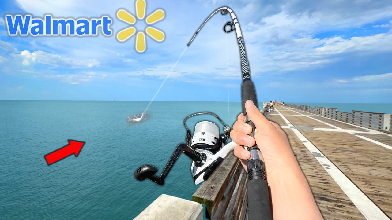 $100 Walmart Pier Fishing Challenge $100 Walmart Pier Fishing Challenge