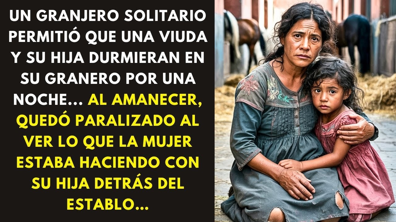 UN GRANJERO SOLITARIO PERMITIÓ QUE UNA VIUDA Y SU HIJA DURMIERAN EN SU GRANERO POR UNA NOCHE