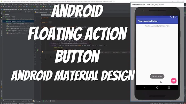 Android Material Design Tutorial 72 - Android Floating Action Button