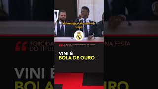 Torcida do Real Madrid pede: 'Vini é Bola de Ouro' #shorts 🎥 @realmadrid