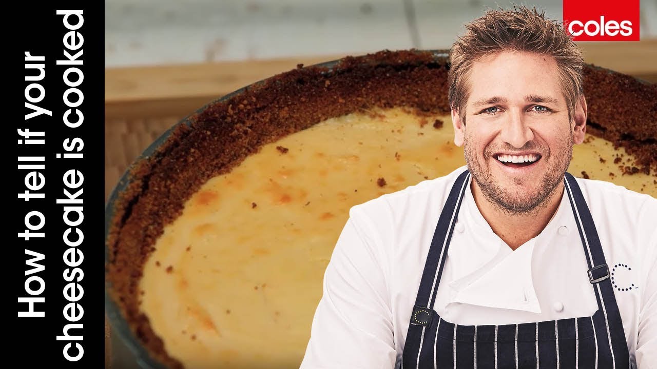 ⁣How to tell if cheesecake is cooked with Curtis Stone