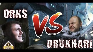 Мультшоу Репорт Warhammer 40k Orks VS Drukhari 1000 pts
