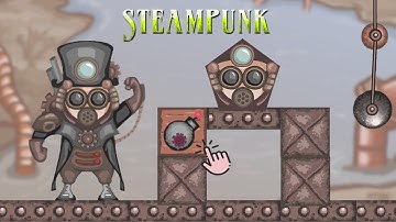 Steampunk - solve puzzles to balance good and evil!