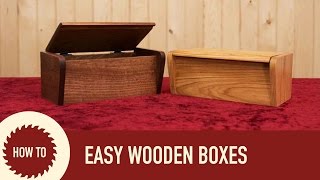I show how I made these unique boxes using hidden dowel joinery. These boxes are the perfect size for storing all your TV ...