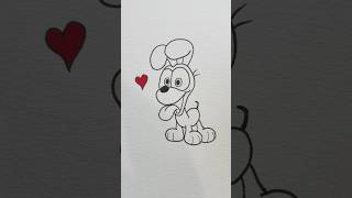 Odie 🥰 #garfield #odie #drawing #art #easydrawing #drawwithme #drawingtutorial #howtodraw #shorts