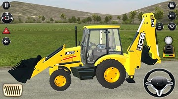 JCB Backhoe Loader Driving - Bus Simulator Indonesia #22 - Android Gameplay