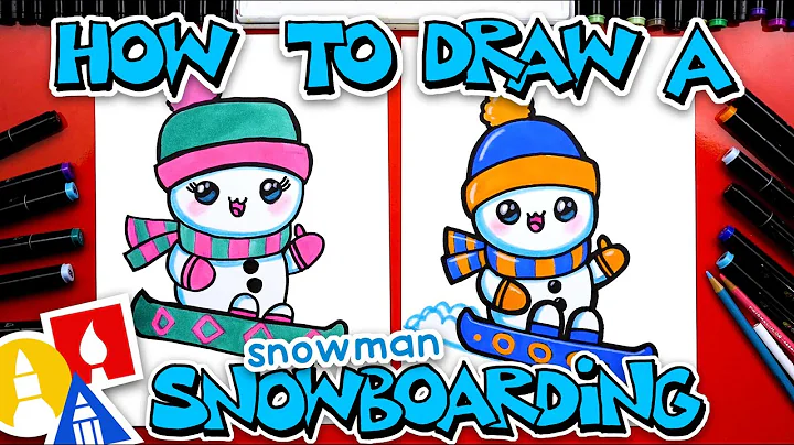 How To Draw A Snowman Snowboarding