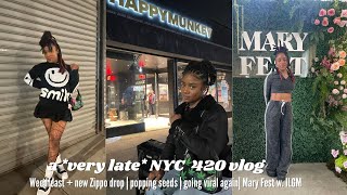 a *very late* NYC 420 vlog