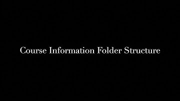 Schoology Course Folder Structure