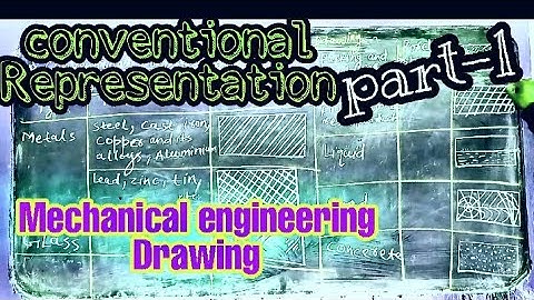 mechanical engineering drawing | conventional representation part 1