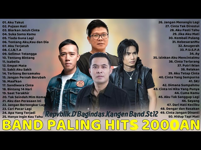 50 Lagu Terbaik Dari Repvblik, Kangen Band, ST12, D'Bagindas - Lagu Tahun 2000an Paling Hits class=