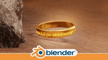 Making & animating the One Ring of TLOTR in Blender 2.82