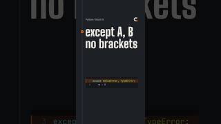 Python except A, B Without Parentheses (3.14) in 55 Seconds #shorts