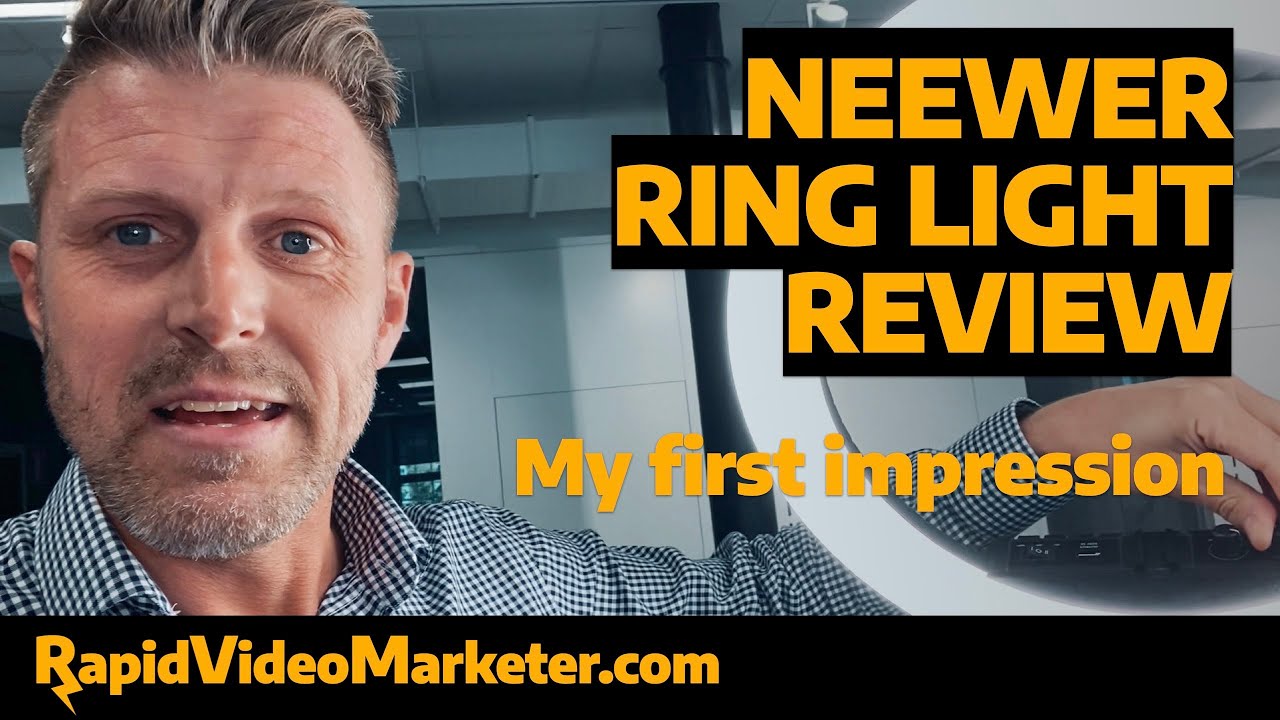 Neewer ring light review - I'm Shocked how bright this is