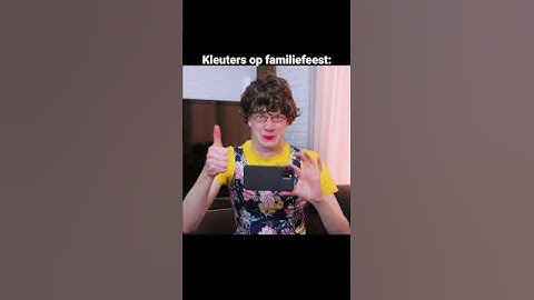 Kleuters op familiefeest 😂