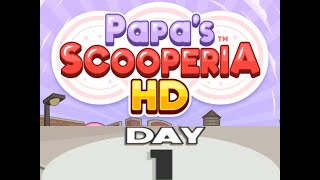 Papa's Scooperia HD - Intro + Day 1 