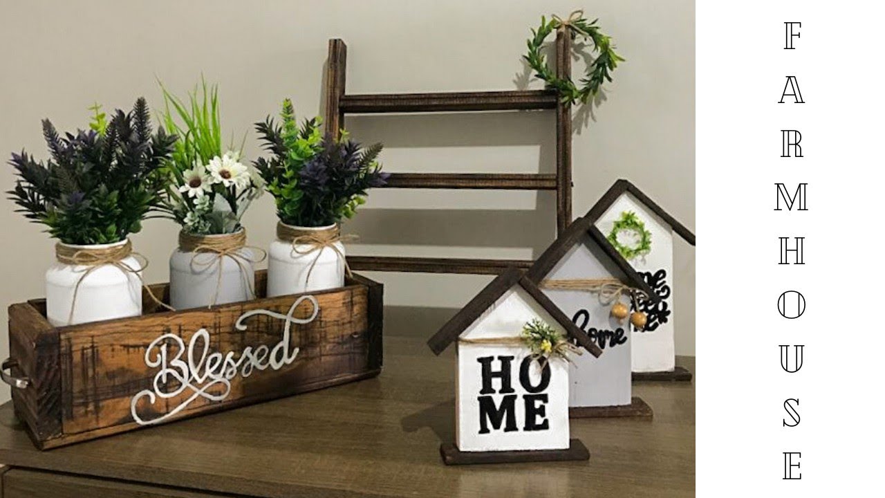 DIY: 3 DECORAÇÕES ESTILO FARMHOUSE MUITO FÁCIL | criar com prazer