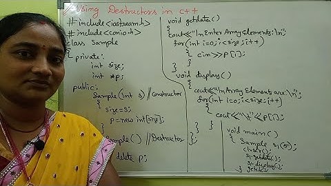 C++ || Destructors in C++ || Characteristics of Destructors || C++ in Telugu || Telugu Scit Tutorial
