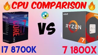 Ryzen 7 1800x Vs Intel i7 8700k Full Cpu Comparison |Urdu/Hindi