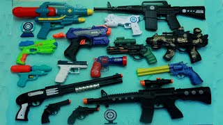 Collection 7 Sniper Rifles, AK47 guns, Machine gun, Water Gun, Glock Pistol, Cowboy Pistol, Toy Gun