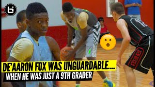 De'Aaron Fox Already Looked Like A Pro In 9th Grade