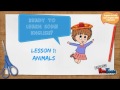 English for kids with calouette animals