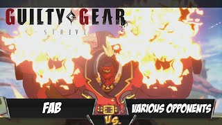 FAB(Potemkin) Fights Various Players[Guilty Gear Strive PS5]