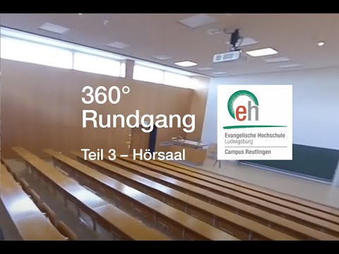 Rundgang Campus Reutlingen der Evangelischen Hochschule Ludwigsburg – Hörsaal Gebäude 14