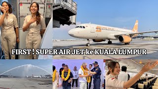 FIRST !!! SUPER AIR JET TERBANG PERDANA Ke KUALA LUMPUR Dari LOMBOK