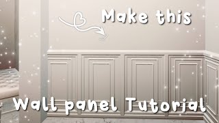 HOW TO MAKE DETAILED WALL PANELS IN BLOXBURG!!! || Blue Roses