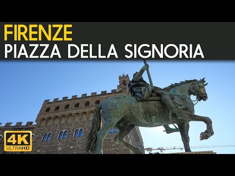 Video: Piazza della Signoria në Firence, Itali